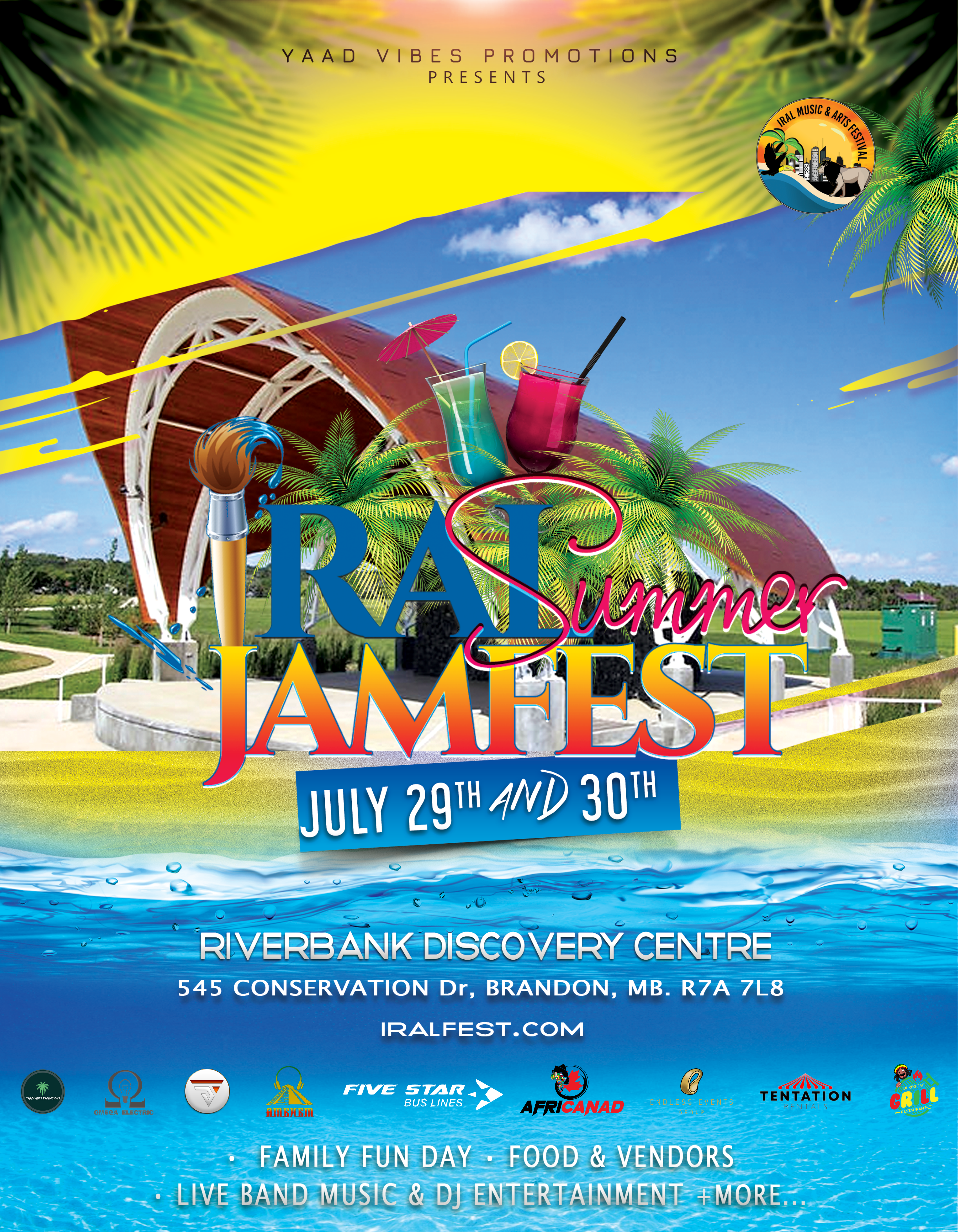 IRAL Summer Jam Fest - Riverbank Discovery Centre Logo