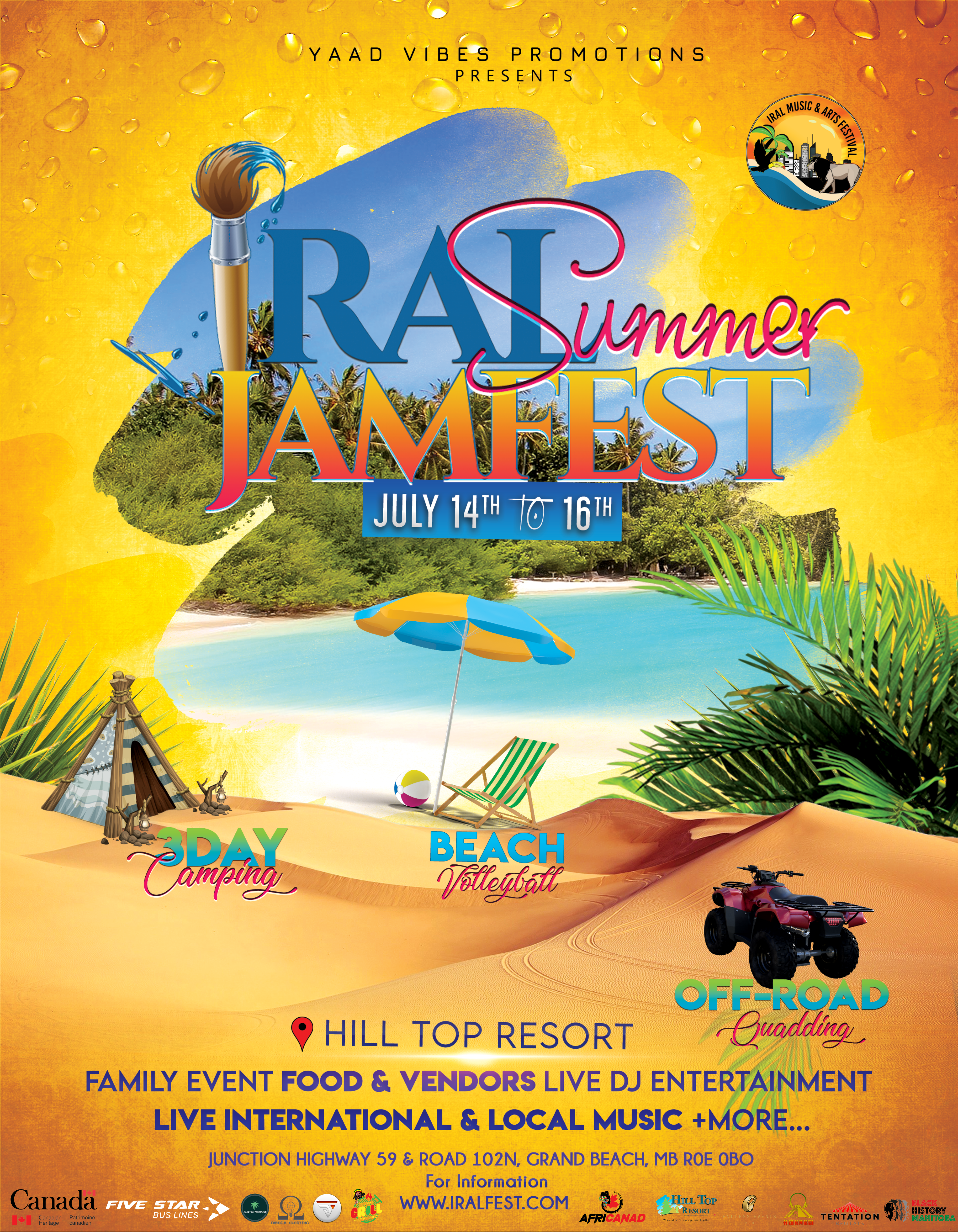 IRAL Summer Jam Fest - Hill Top Resort Logo